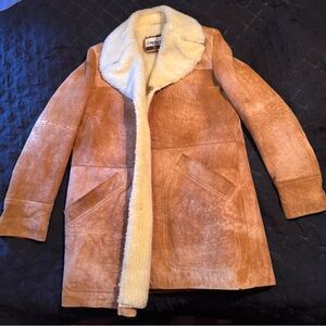 Cresco Men's Tan Shearling Coat